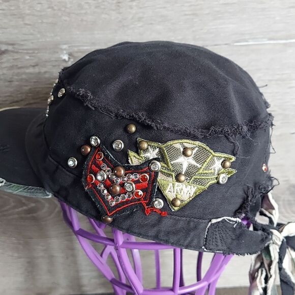 DREAM CONTROL USA Army Military Cap S/M Embellished Hat for Women - Picture 6 of 9